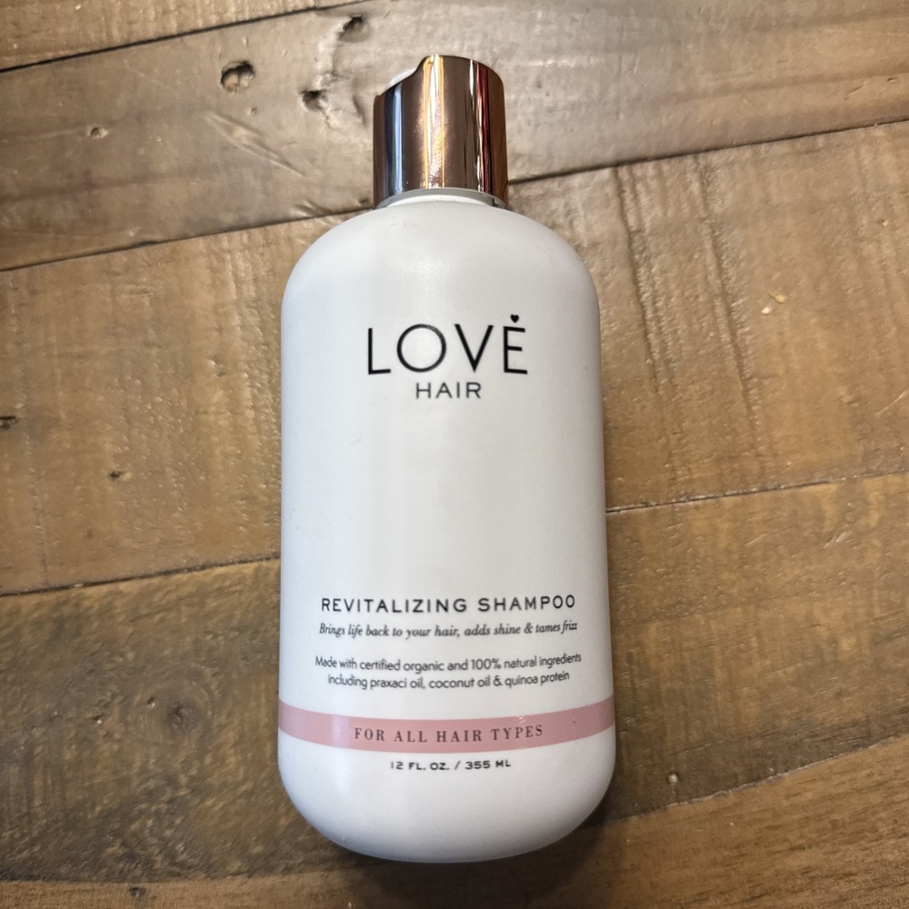 Love Hair Revitalizing Shampoo 12 oz Organic Vegan Natural Cruelty Free New